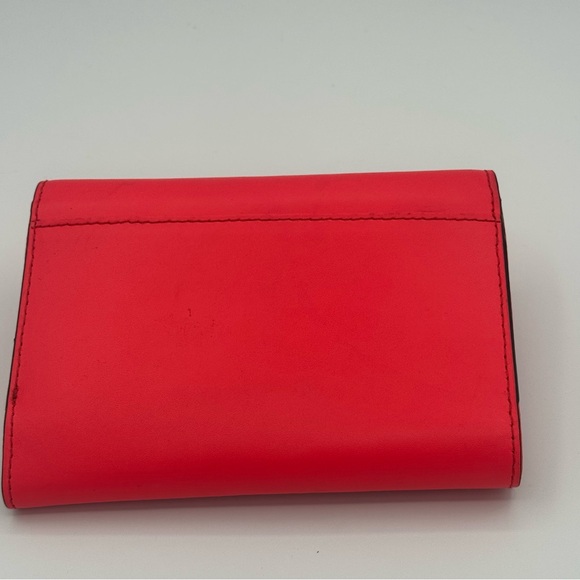 Kate Spade NY Sawyer Street Callie Tri-Fold Wallet with Bow Detail in Geranium - Picture 2 of 11